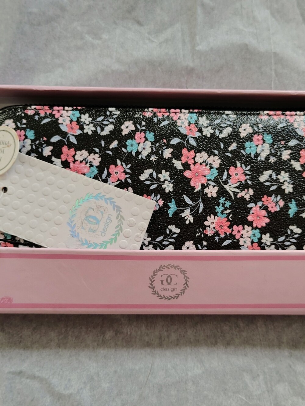 Floral Faux Leather Wallet/Phone Case